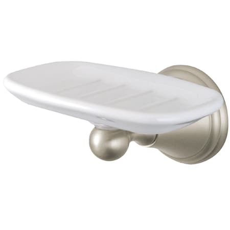 Kingston Brass Governor Wall-Mount Soap Dish, Brushed Nickel BA2975SN